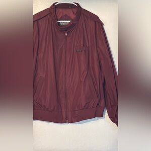 Members Only Maroon Windbreaker Jacket